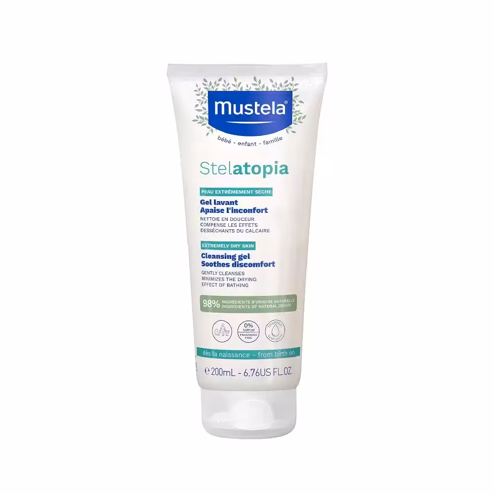 ژل شستشوی سر و بدن استلاتوپیا موستلا 200 میل mustela