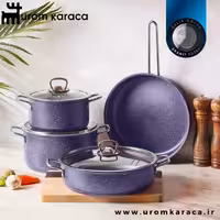 سرویس قابلمه 7 پارچه کاراجا Steel Plus بنفش