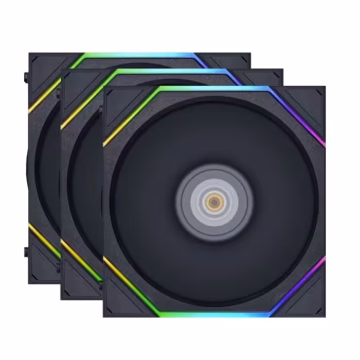 فن کیس لیان لی مشکی Uni Fan TL 120 RGB (پک 3 عددی)