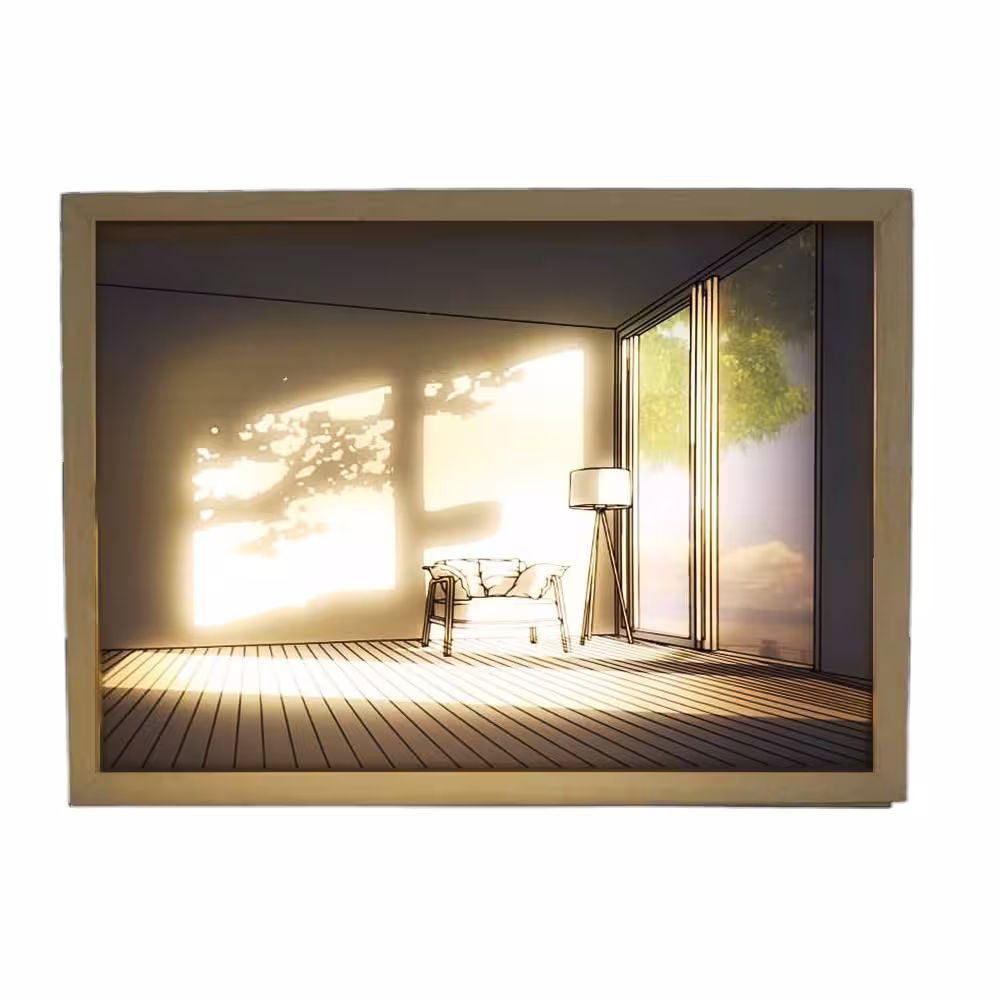 تابلو نوری مینیمالMinimal decorative panel
