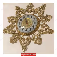 ساعت برنجی برنزی مدل ده پر ساده