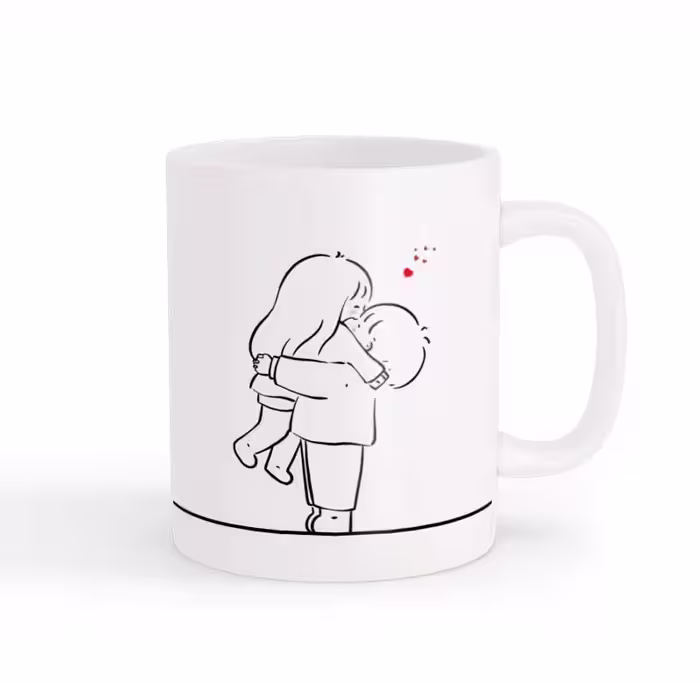 ماگ طرح زوج عاشقانه 03