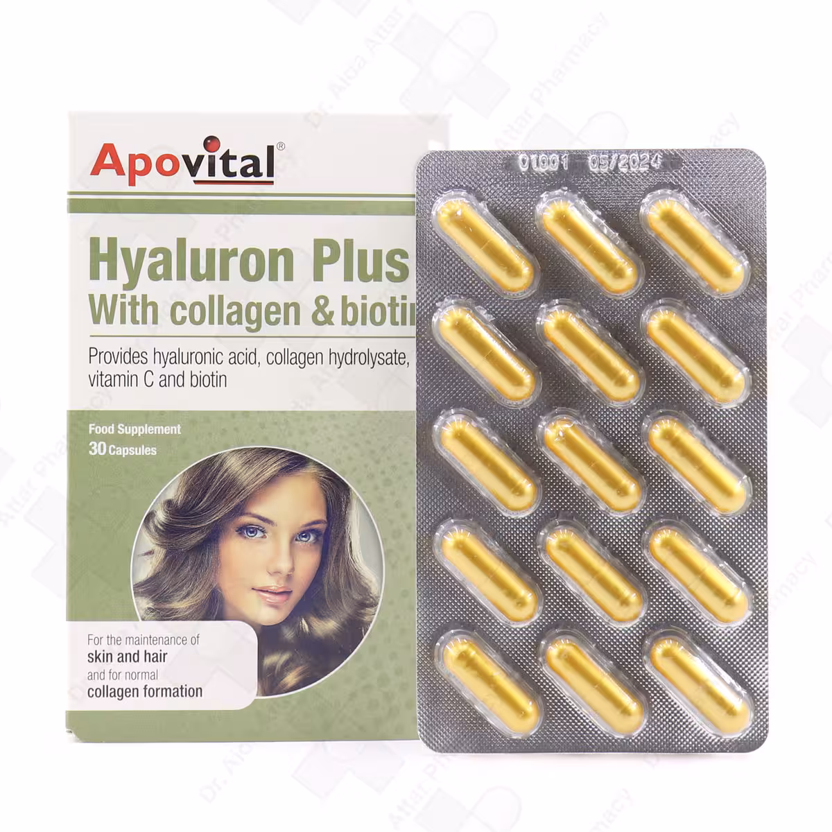 کپسول هیالورون پلاس آپوویتال 30 عددی