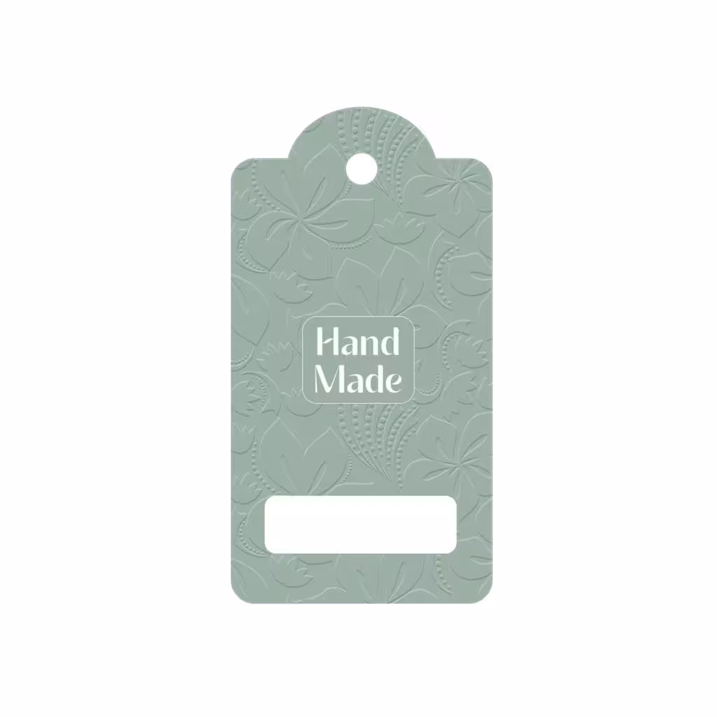 اتیکت طرح گل های برجسته بسته 100 عددی