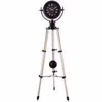 ساعت سه پایه مدرن چوبی کد LO-MFC-9124-WH