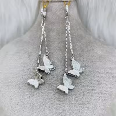 گوشواره پروانه اویز دار2