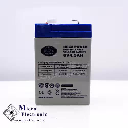 باتری سیلد اسید 6 ولت 4.5 آمپر