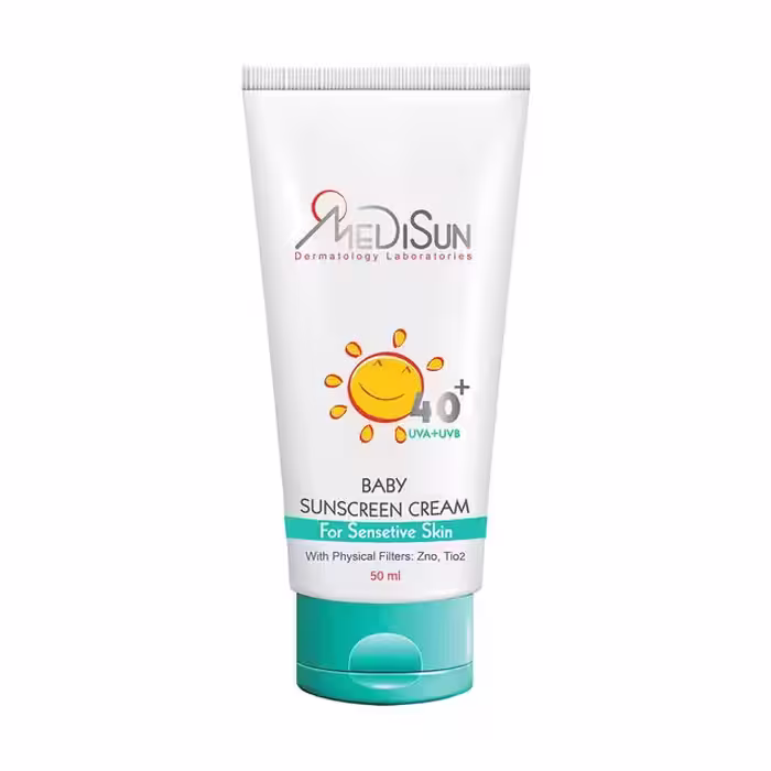 کرم ضد آفتاب کودک مدیسان مدل SPF40 حجم 50 میلی لیتری