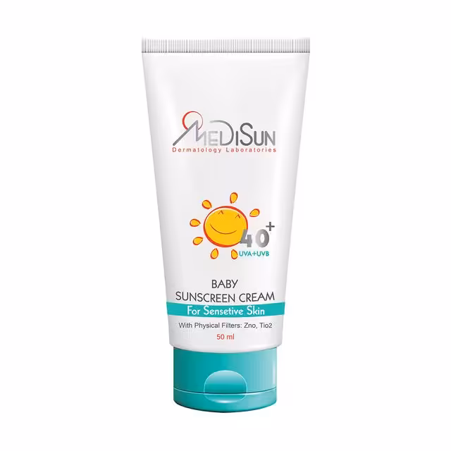 کرم ضد آفتاب کودک مدیسان مدل SPF40 حجم 50 میلی لیتری