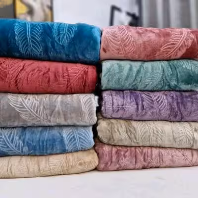 پتو دونفره مسافرتی ژله ای طرح پر