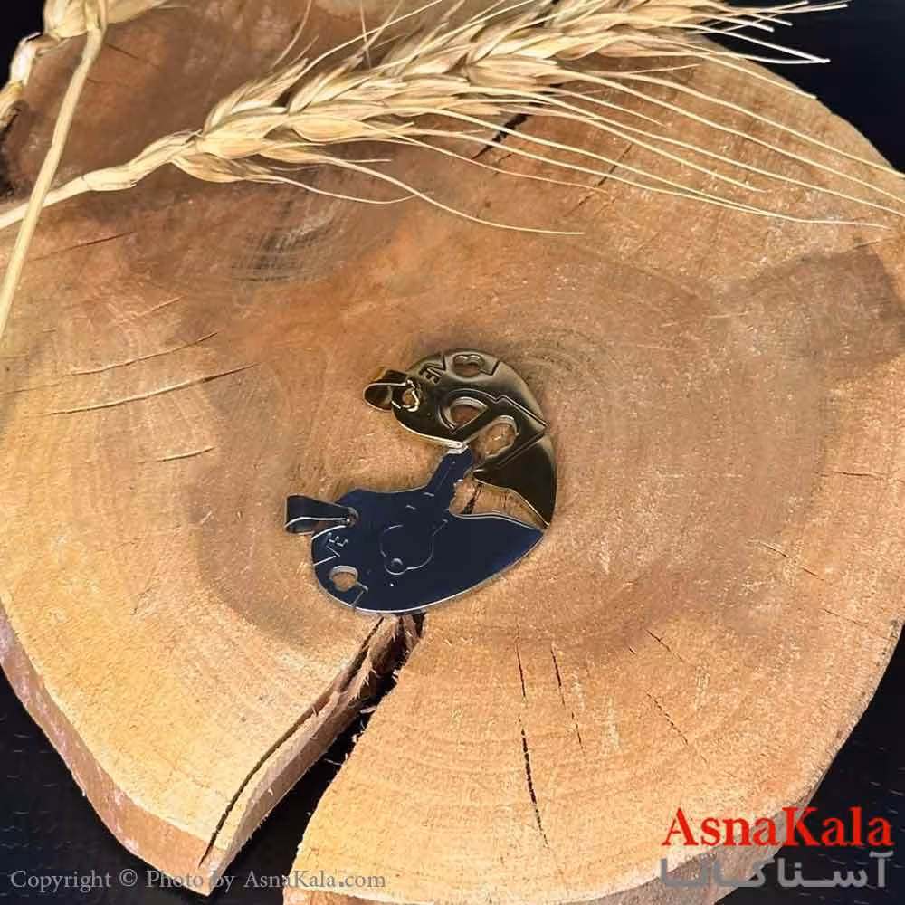 گردنبند ست دونفره  دوتیکه مدل کلید و قفل کد GNB16974W