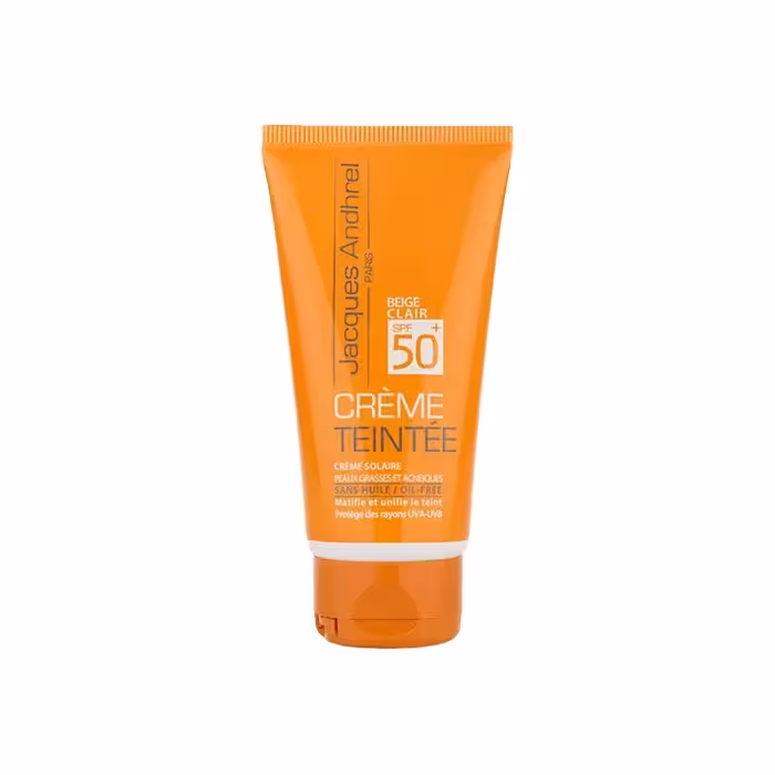 کرم ضد آفتاب SPF50 پوست چرب ژاک آندرل (بژ روشن) | 50 میل