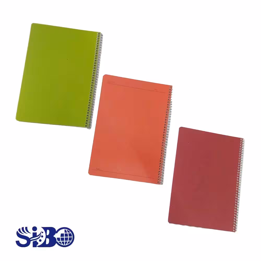 دفتر 100 برگ طلقی فنری جلد ساده