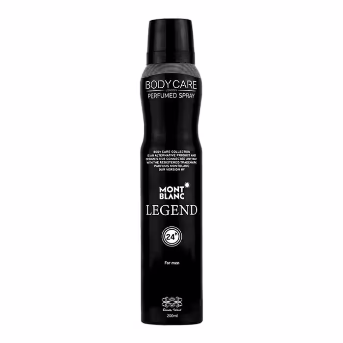 اسپری خوشبو کننده بدن مردانه بادی کر مدل Mont Blanc Legend حجم 200 میل