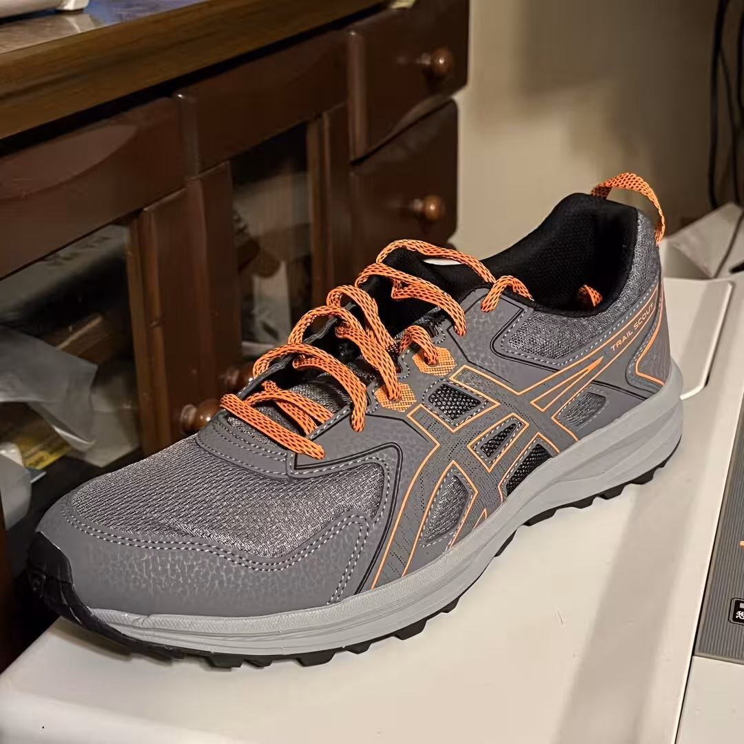 کتونی مردانه اسیکس ویتنام اورجینال  وارداتی سایز 45  asics trail scout running shoes vietnam