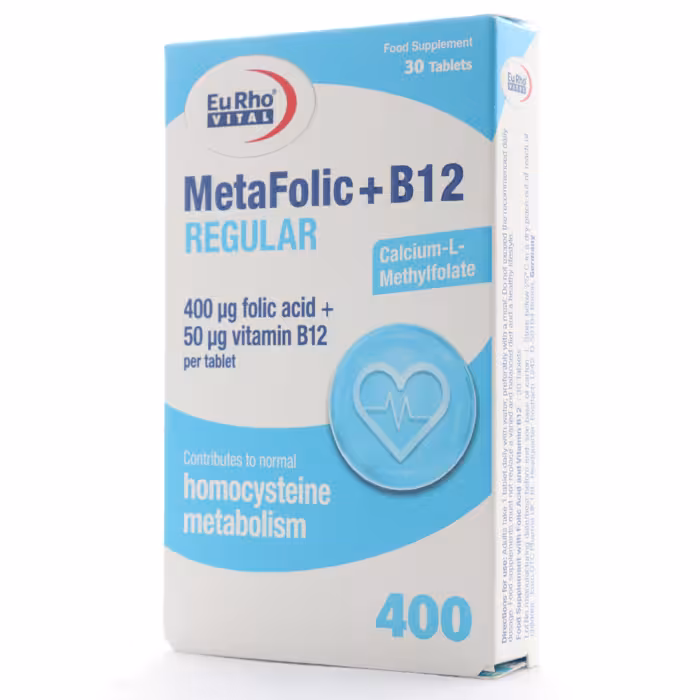 قرص متافولیک ب12 رگولار یوروویتال 30 عددی - دارونت
