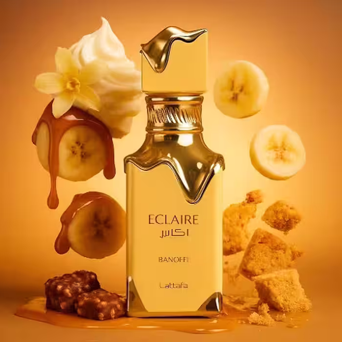 عطر ادکلن زنانه لطافه اکلایر(اکلیر) بنوفی اصل | Lattafa Eclaire Banoffi در حجم 100 میل و دکانت 10میل(اورجینال)