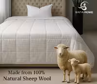 لحاف لایت یکنفره پشمی دل آسا