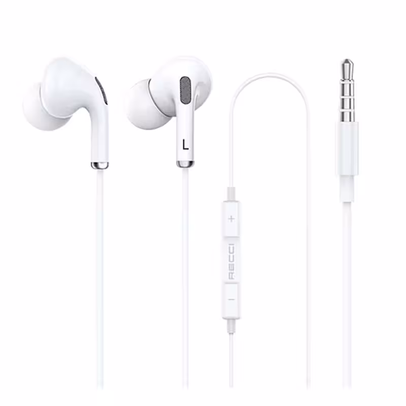 خرید هندزفری recci مدل Wired earphone REP-L16 - ایسل
