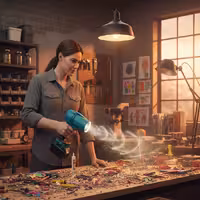 جت فن قابل حمل به همراه دوعدد باتری