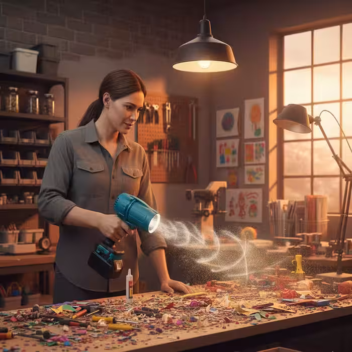 جت فن قابل حمل به همراه دوعدد باتری