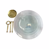 شیشه ویترای دایره 3 طبقه با هولدر