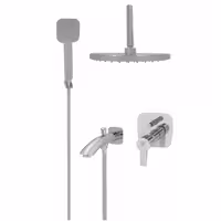 ست شیر حمام توکار شیبه مدل آریا (تیپ A) همراه با مغزی