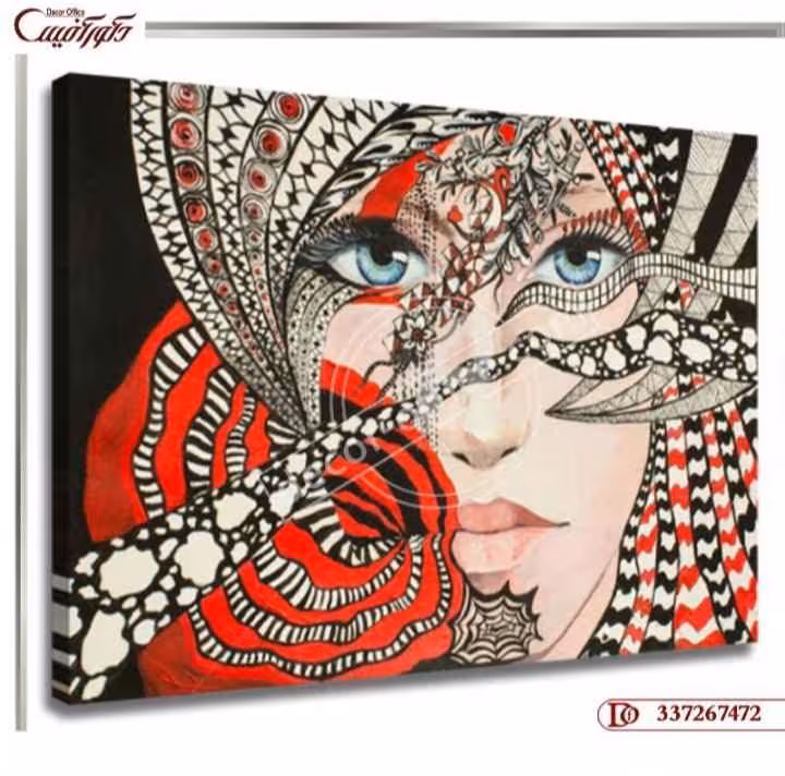 تابلو دیواری صورت R7472