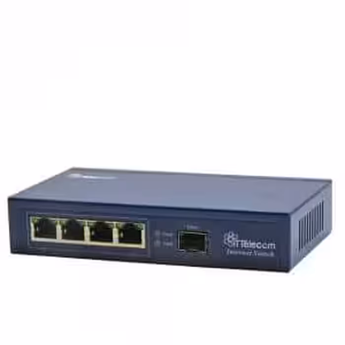 مدیا کانورتر PoE با 1 پورت SFP گیگ 4 پورت شبکه 1000/100/10 ITT-MC4371