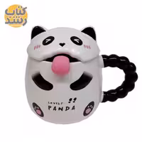 ماگ سرامیکی فانتزی طرح پاندا همراه قاشق