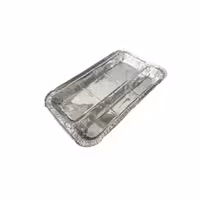 ظرف یکبارمصرف آلومینیوم کبابی دوخانه یاس کد 119 با درب کارتن 500 عددی