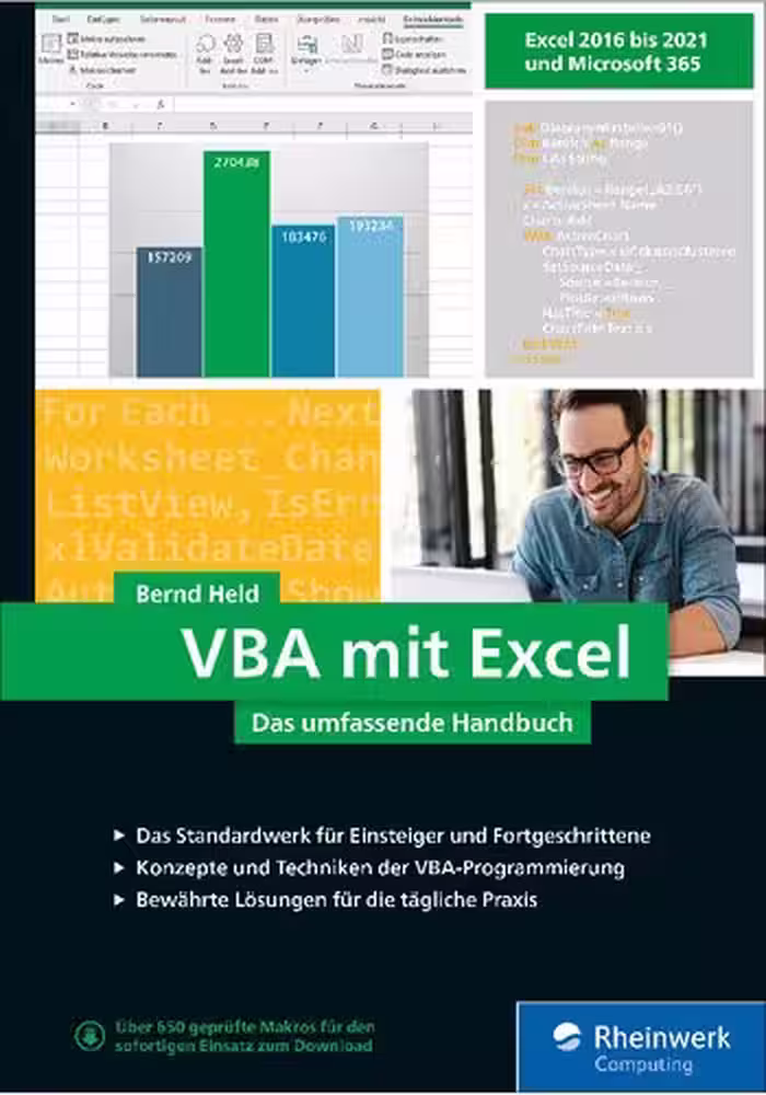خرید و دانلود نسخه کامل کتاب VBA mit Excel: Das umfassende Handbuch