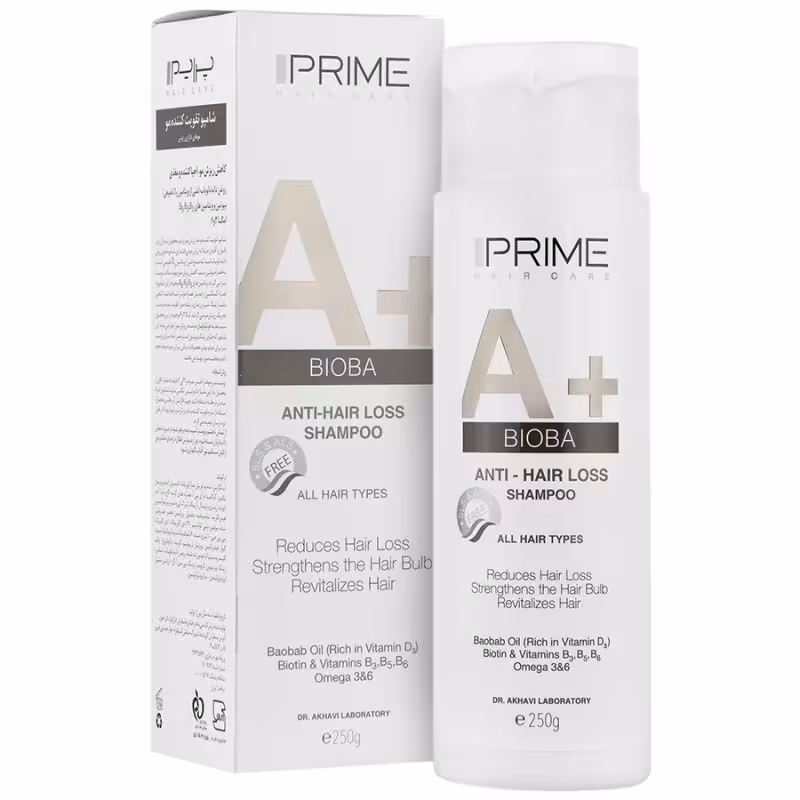 شامپو تقویت کننده و ضد ریزش آ پلاس_A Plus Bioba Anti Hair Loss Shampoo Prime