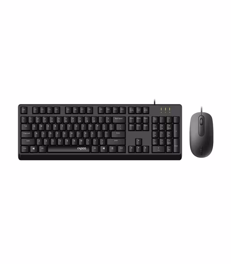 کیبورد و موس با سیم رپو مدل X130 Pro