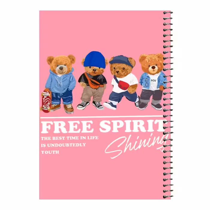 دفتر مشق 80 برگ اس جی مدل خرس های شیک پوش