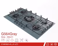 اجاق گاز صفحه ای G564 Gray دیموند(ارسال رایگان)