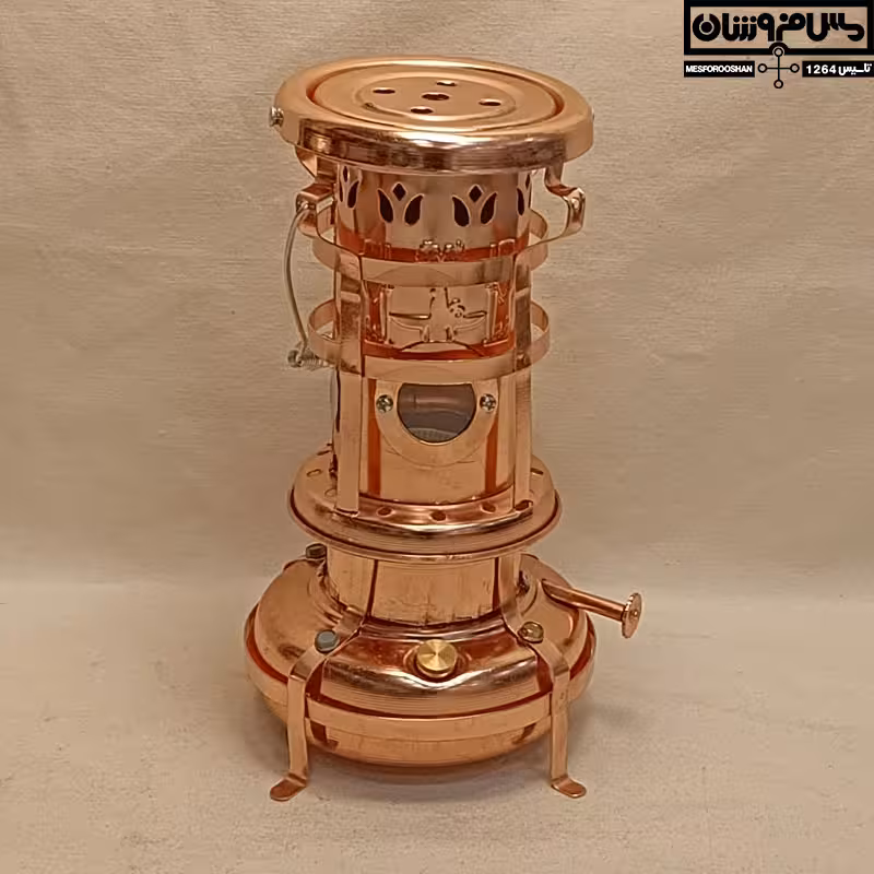 والر نفتی چراغ علائدین بزرگ آبکاری مسی بزرگ مدل دهه 60