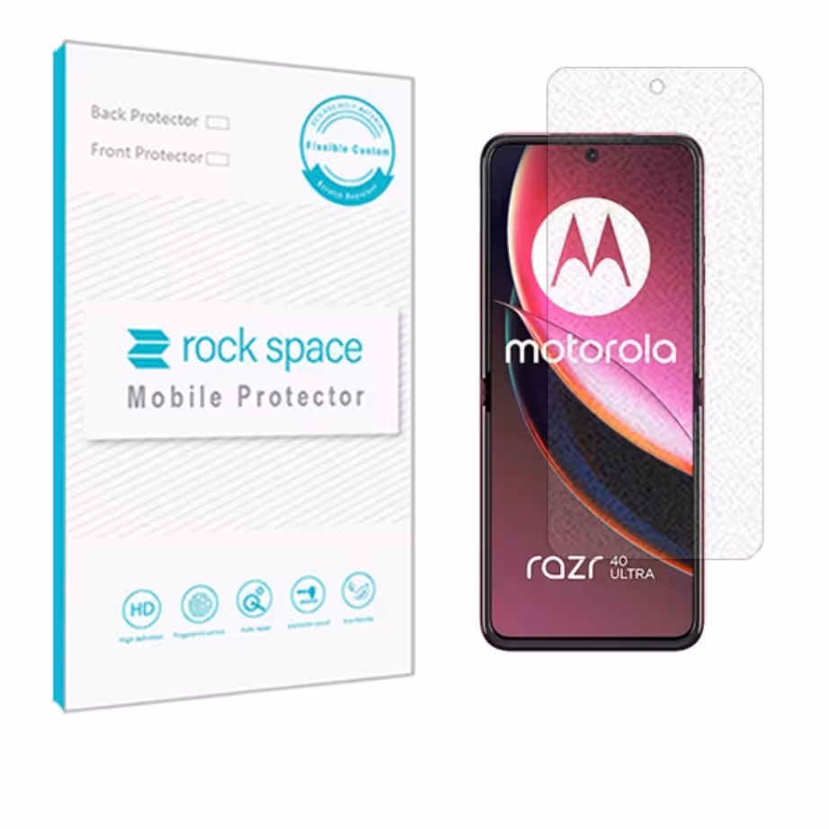 گلس مات نانو و ضد ضربه گوشی موتورولا Razr 40 Ultra  برند راک اسپیس  