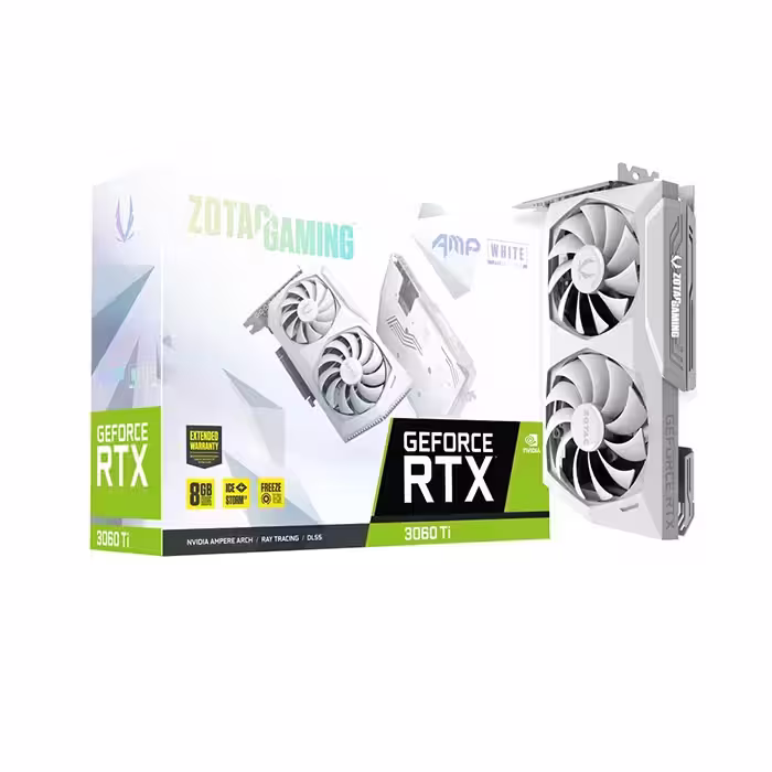 کارت گرافیک زوتاک GeForce RTX 3060 Ti AMP White Edition LHR 8GB