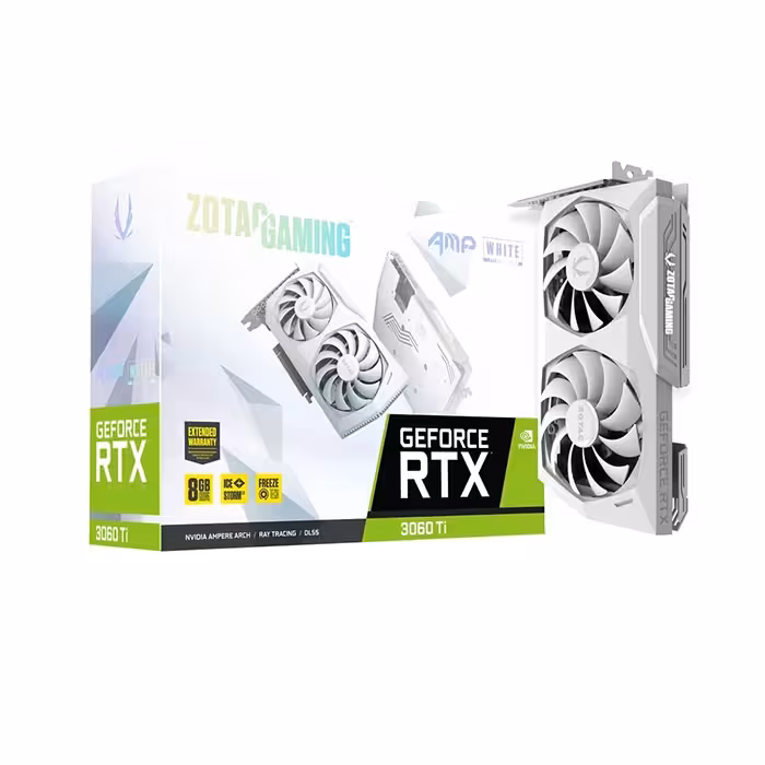 کارت گرافیک زوتاک GeForce RTX 3060 Ti AMP White Edition LHR 8GB