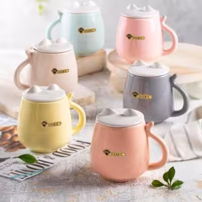 ماگ طرح گربه رنگی RK