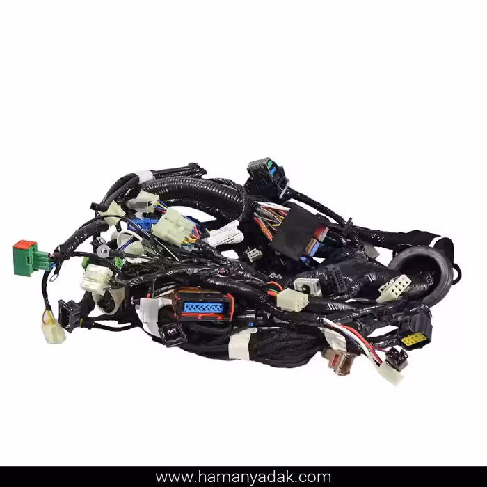 دسته سیم موتور پراید ساژم دوگانه فن 2 دور با ایمو (کد SP12F67020_A) برند دناکو