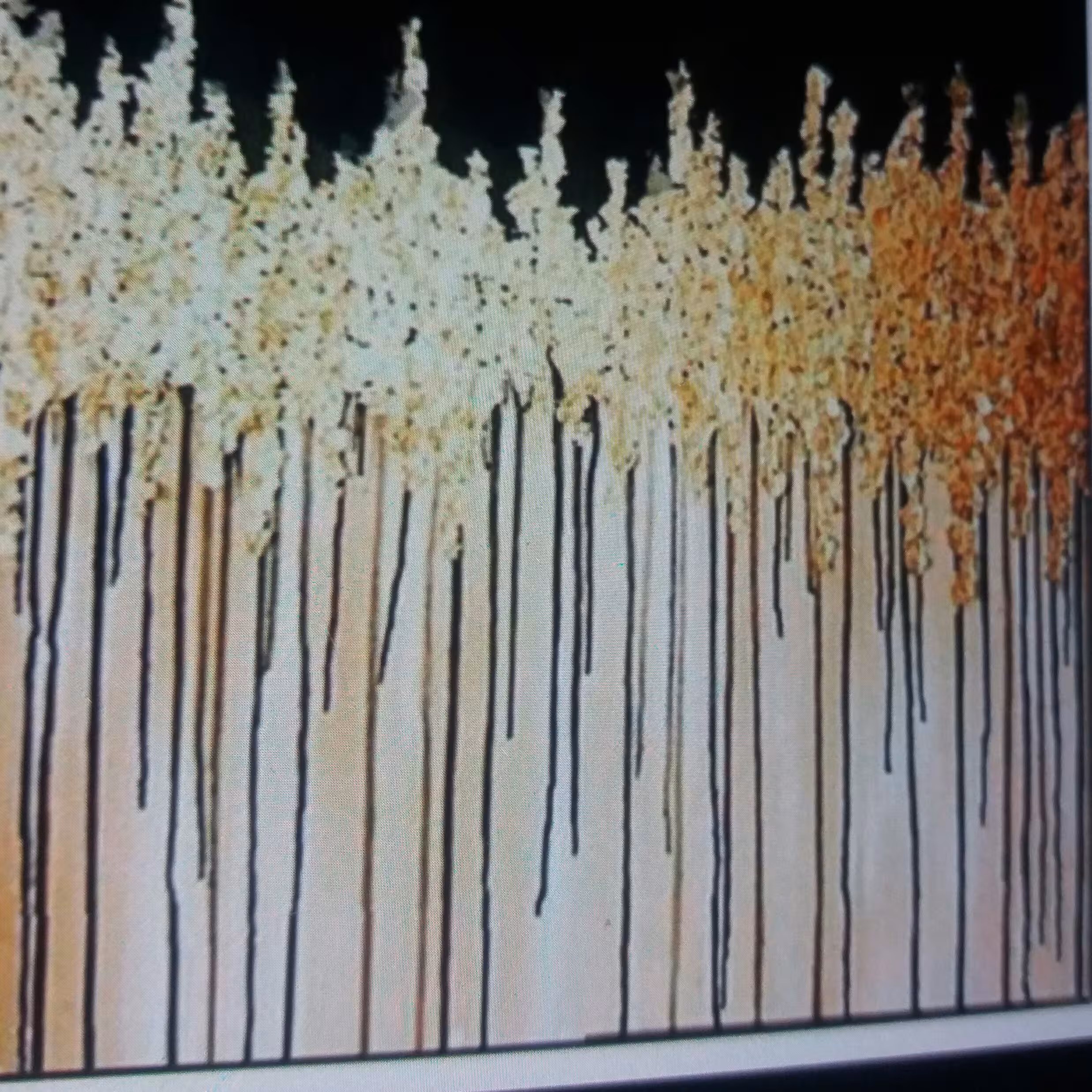 تابلو نقاشی ورق طلا برجسته 