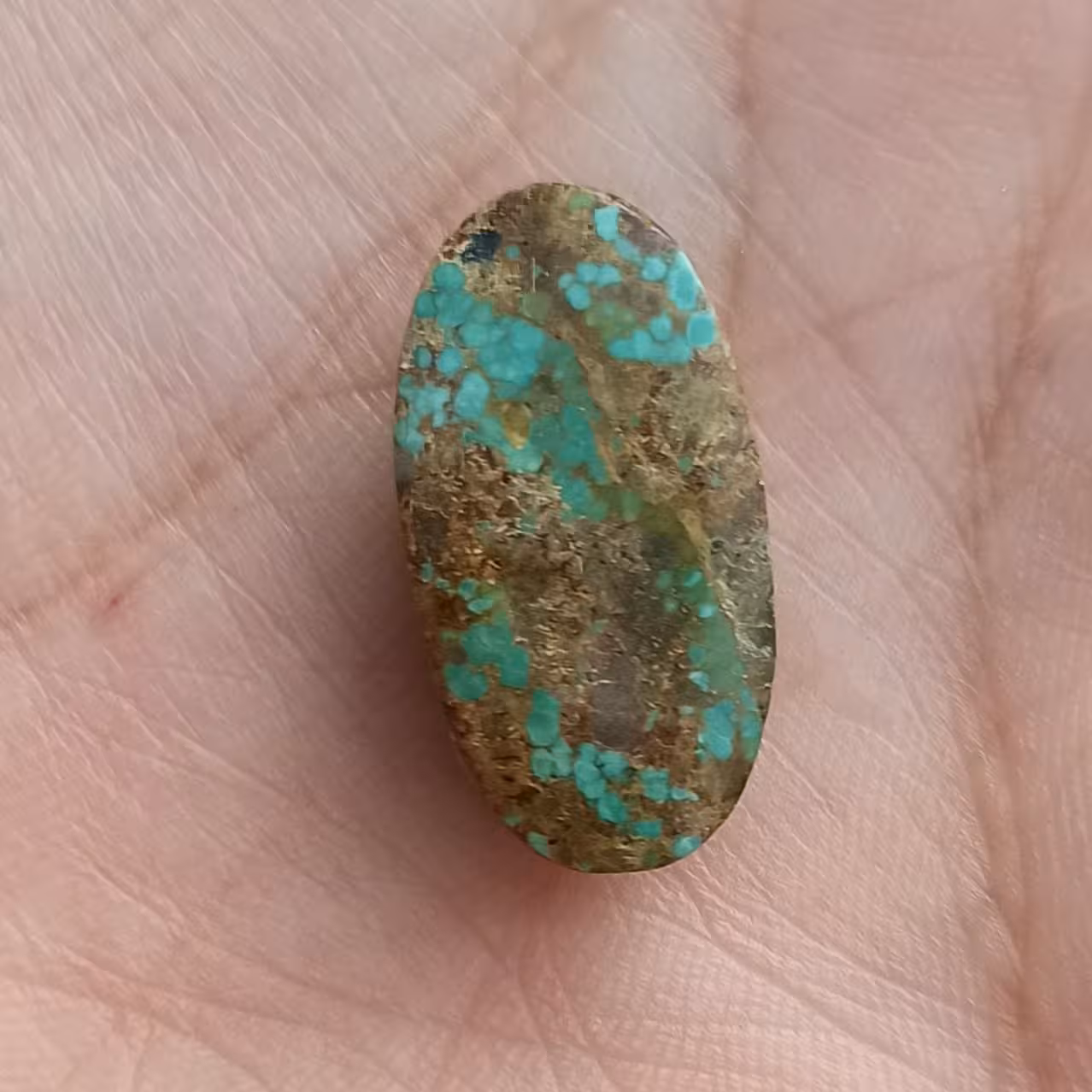 سنگ فیروزه سبز اصل نیشابور سایز بزرگ زیبا