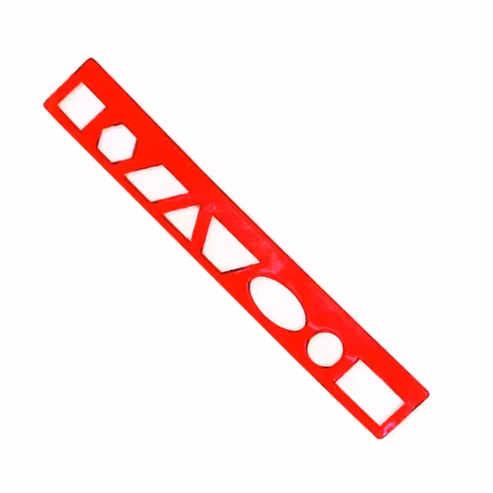 خط کش شابلون دار ژله ای 30 سانتی متری