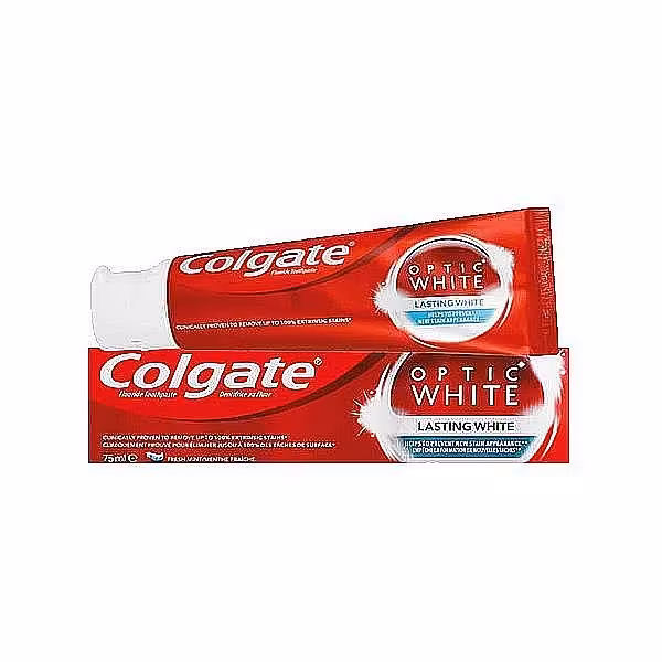 خمیردندان سفیدکننده کلگیت اپتیک وایت Lasting White حجم 75 میل