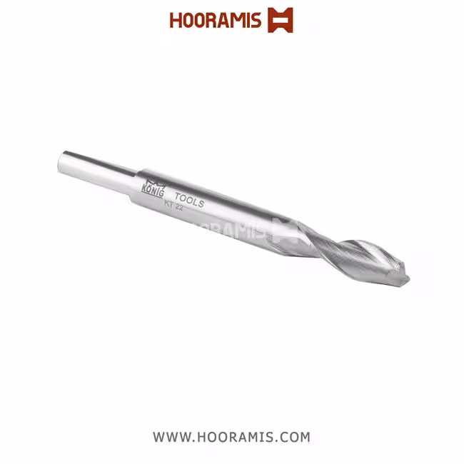 مته اختصاصی دو کاناله 6*85*30*8 از جنس HSS-E جهت فرزکاری در پروفیلهای  uPVC در ماشینهای Murat و Schtec