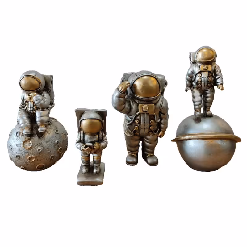 مجسمه مدل فضانورد مجموعه 4 عددی