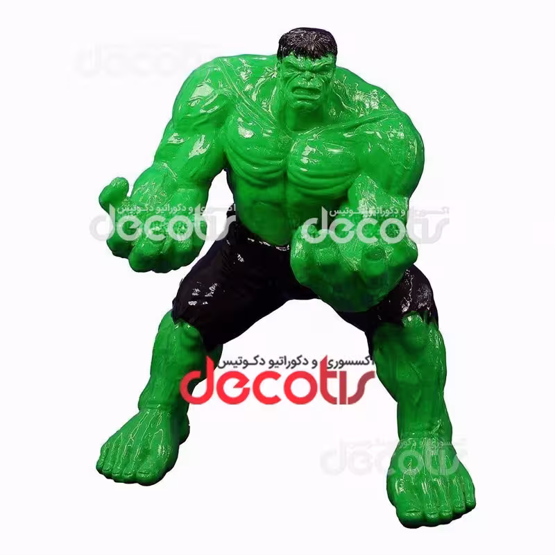 مجسمه هالک قهرمان ایستاده فایبرگلاس نشکن (ارسال پس کرایه)