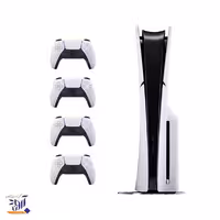 باندل کنسول بازی سونی مدل پلی استیشن 5 اسلیم استاندارد دیسک خور 2016 اروپا   دسته دوال سنس